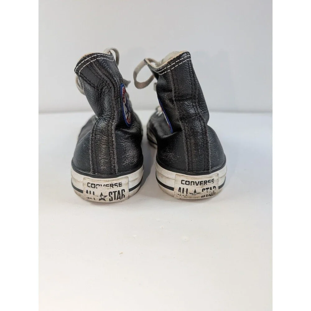 Converse Chuck Taylor All Star Leather High Top Black Men 4 Women 6 - Picture 5 of 13